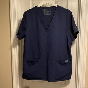 Figs Navy Blue Women's Tunic Top